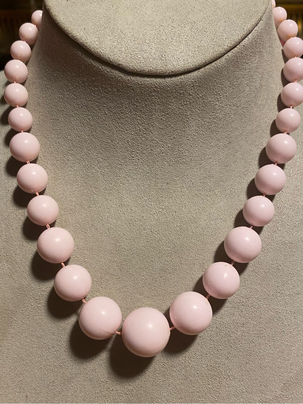 Classic Pink Bead Necklace